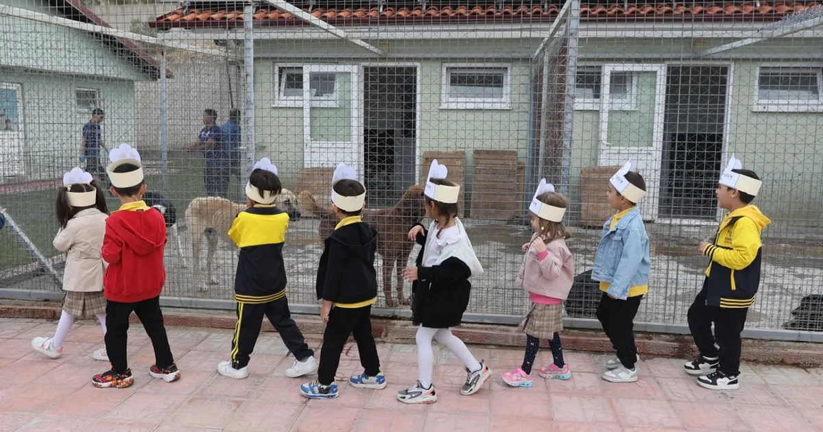 Muğlalı minik yüreklerden can dostlara ziyaret