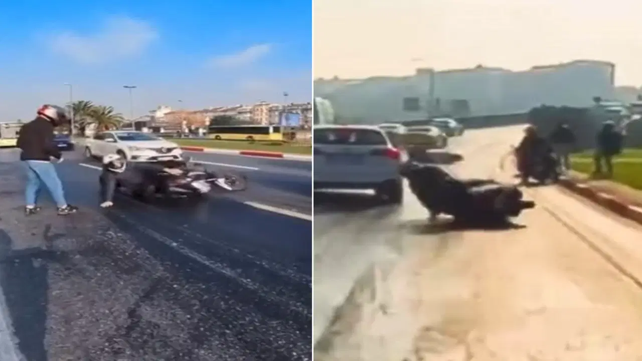 istanbulda yola yag dokuldu motosikletliler pes pese dustu ONUBImS4.jpg