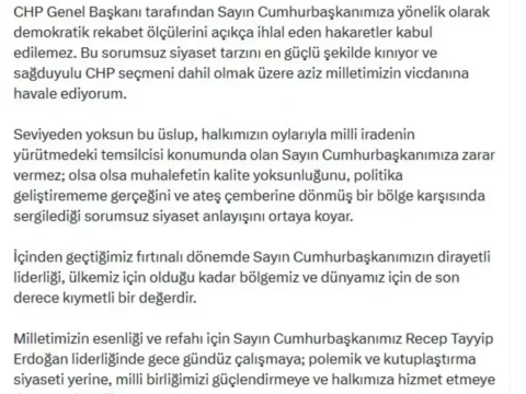 Cevdet Yılmaz, Özgür Özel’in Açıklamalarına Sert Tepki Gösterdi